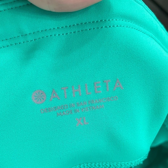 Athleta Bright Green Performance Leggings - Picture 9 of 10